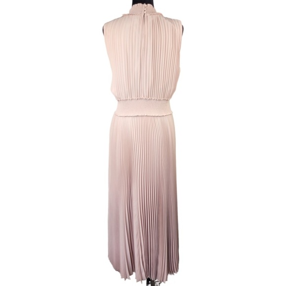 NWT Nanette Lepore pleated blush dress accordion pleats size 14 - Picture 12 of 13